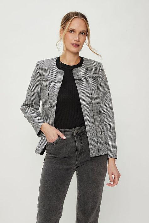 Chaqueta Chanel De Fantasia Negro Ma Griffe 17702124050102-1