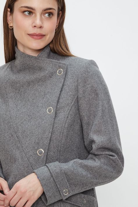 Chaqueton Liso Gris Ash 17204124003113-2
