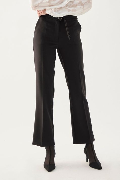 Pantalon Recto Liso Negro 11007125055102-1