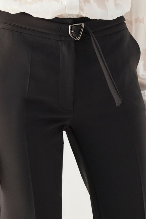 Pantalon Recto Liso Negro 11007125055102-2