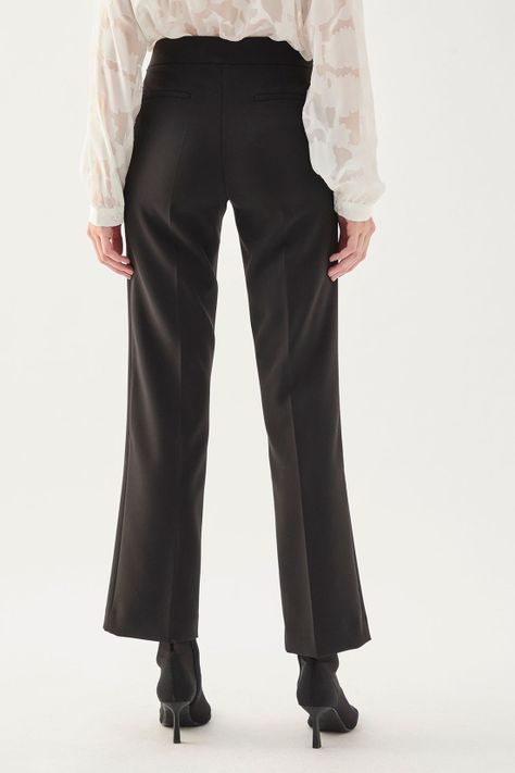Pantalon Recto Liso Negro 11007125055102-4