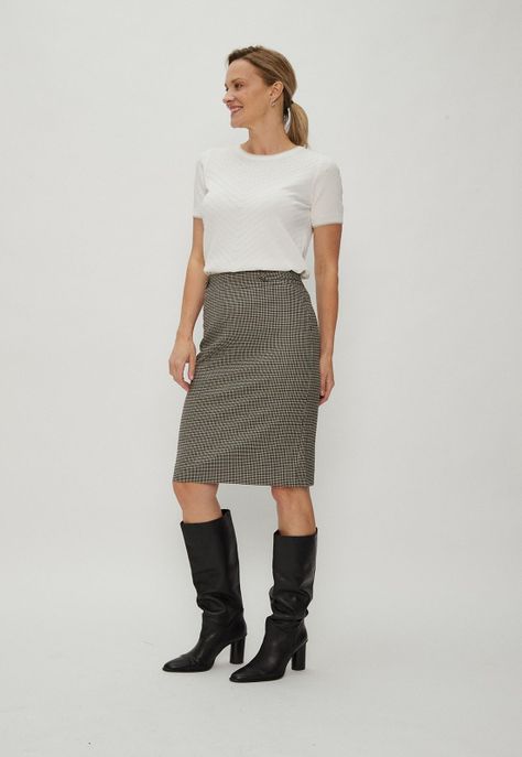 Falda Cuadrille Negro Ma Griffe 12102124052102-1