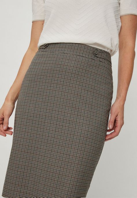 Falda Cuadrille Negro Ma Griffe 12102124052102-2