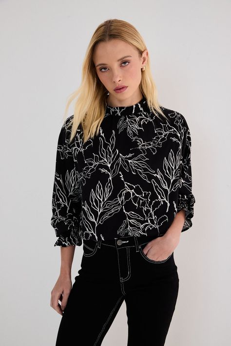 Blusa Fantasia Negro 14104125004102-0