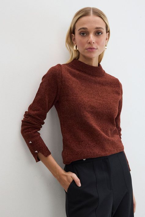Sweater Liso Café 18107125054129-1