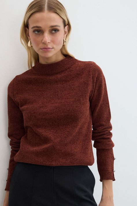 Sweater Liso Café 18107125054129-0
