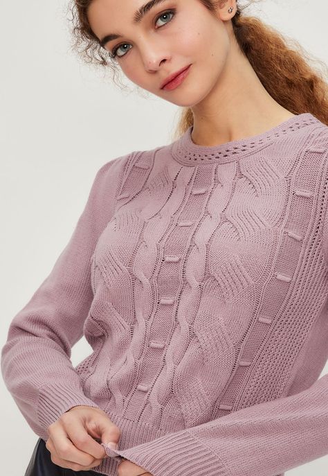 Sweater Liso Lila iO 18120224052211-0