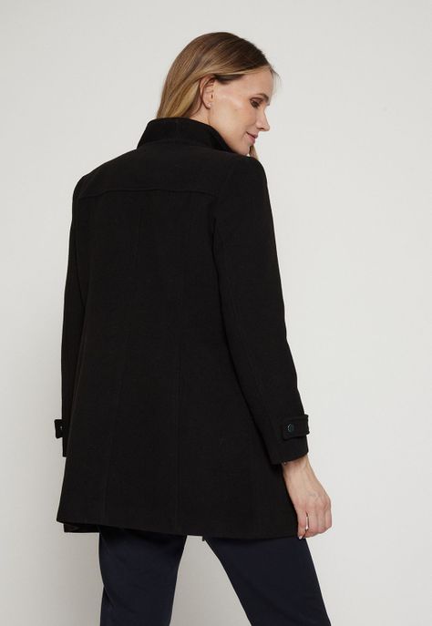 Chaqueton Cuello Alto Negro Ma Griffe 17202124051102-4