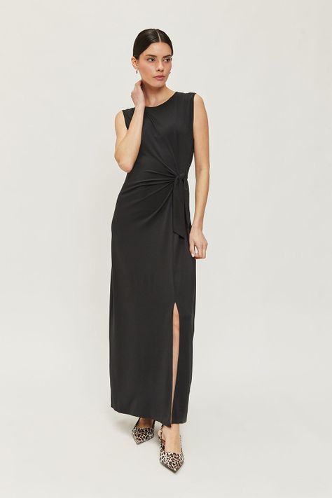 Vestido Liso Negro Ash 13407224051102-0