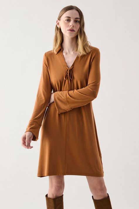Vestido Liso Avellana 13007125055126-2