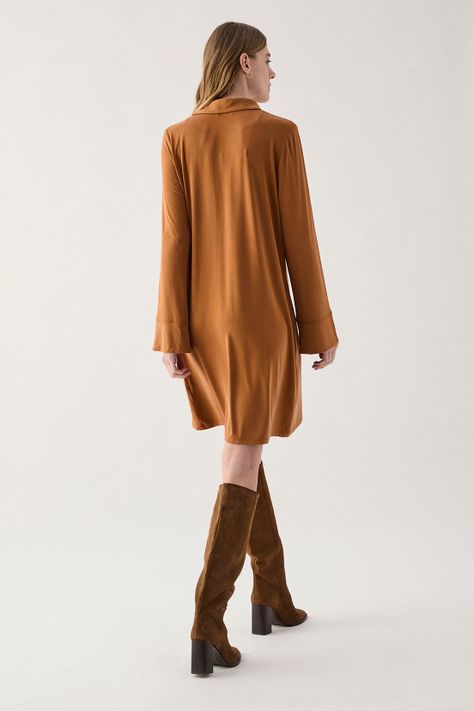 Vestido Liso Avellana 13007125055126-4