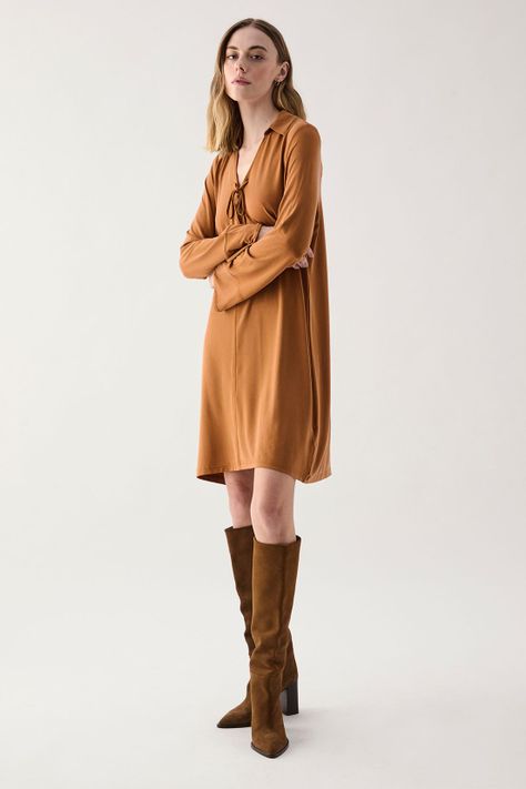 Vestido Liso Avellana 13007125055126-3