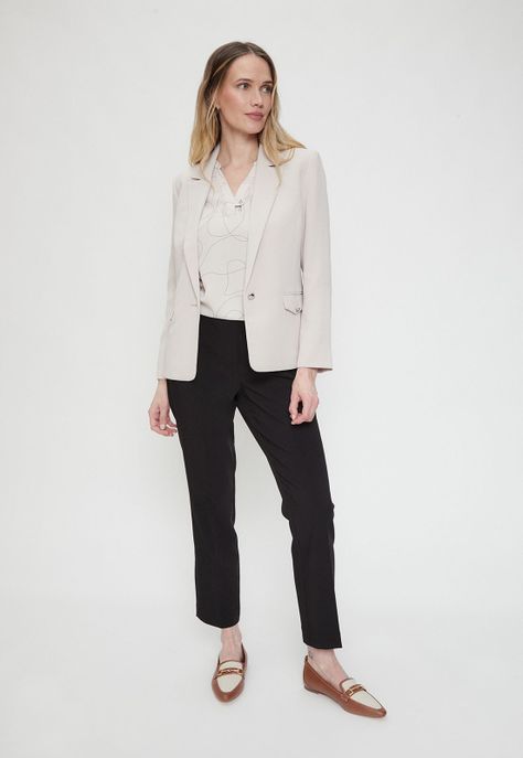 Blazer Liso Beige Ma Griffe 16002224052106-1