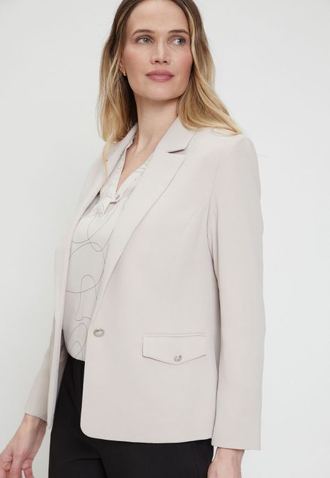 Blazer Liso Beige Ma Griffe 16002224052106-3