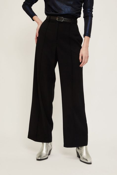 Pantalon Liso Negro iO 11020224009102-1
