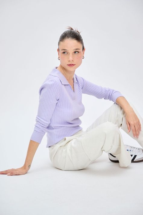 Sweater Liso Lila 18120224071211-0