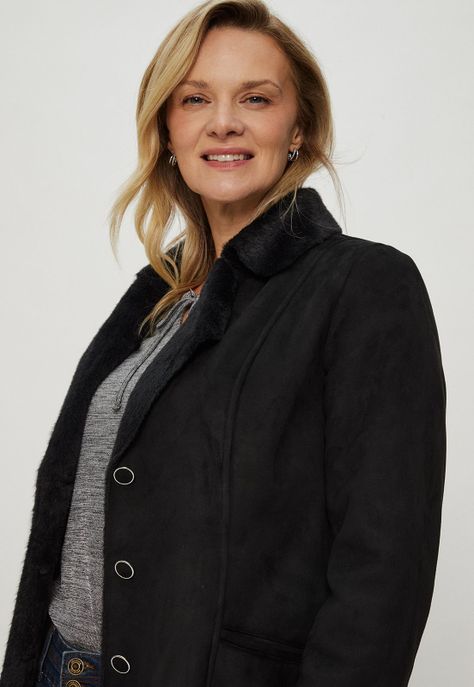 Chaqueta Bonded Negro Ma Griffe 17502124056102-1