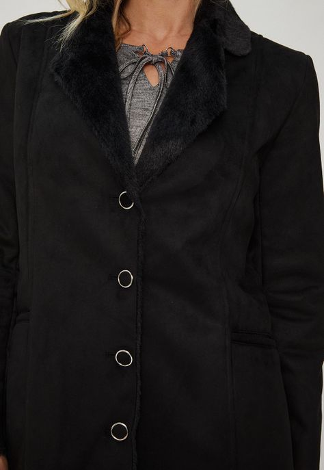 Chaqueta Bonded Negro Ma Griffe 17502124056102-2