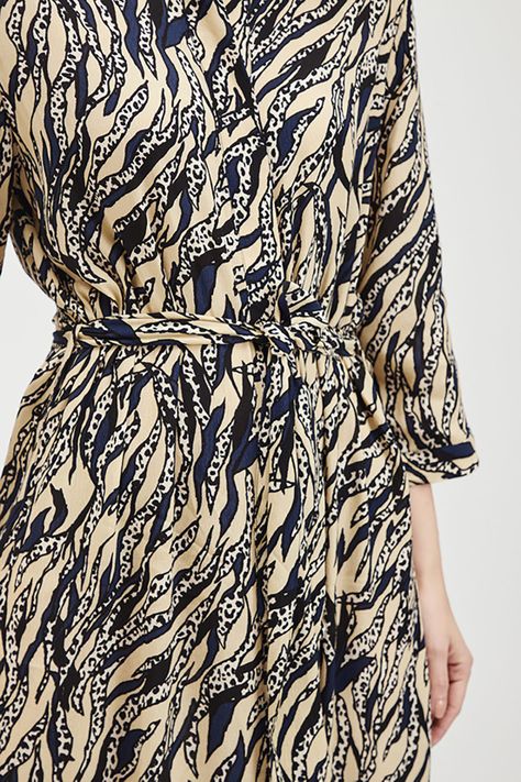 Vestido Camisero Estampado Beige Ash 13507224050106-1