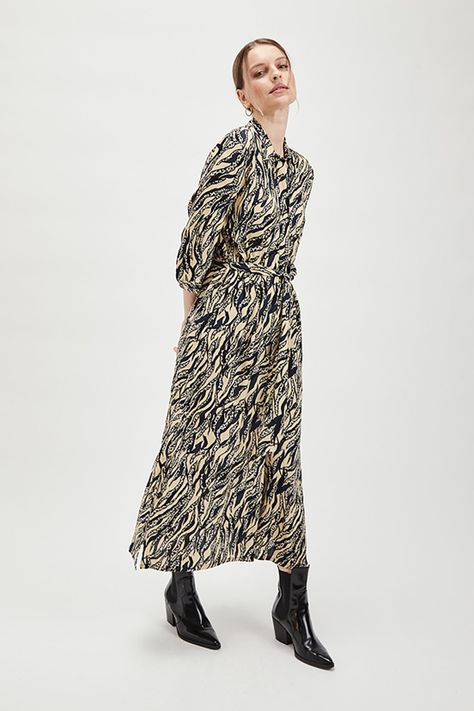 Vestido Camisero Estampado Beige Ash 13507224050106-3