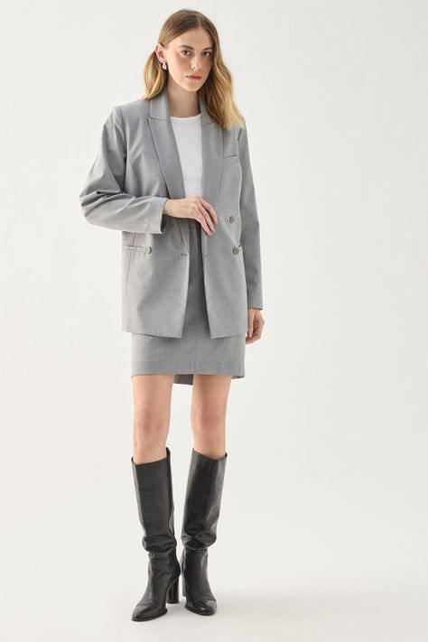 Blazer Raya Diplomatica Gris Ash 16107125001113-0