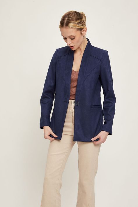Blazer Liso Azul iO 16020224004104-0