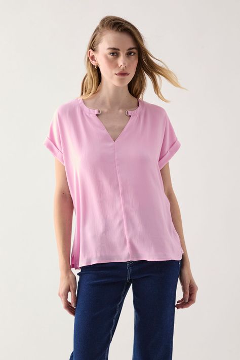 Polera Lisa Rosado 14207125002123-0