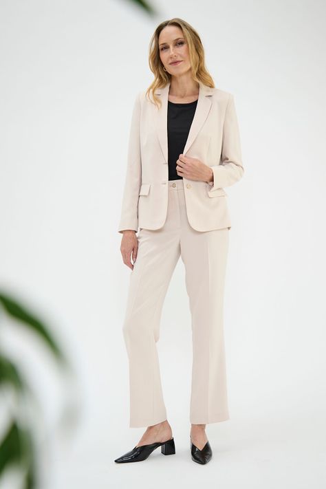 Blazer Dos Botones Beige Ma Griffe 16002125050106-0