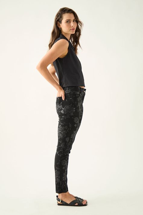 Pantalon Estampado Negro Ash 11107125050102-3