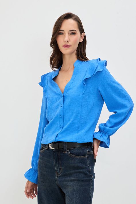 Blusa Lisa Azul 14020125066134-0