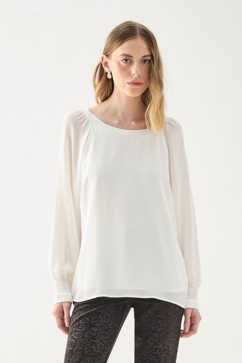 Blusa Manga Larga Lisa Crudo 14007125055105-0