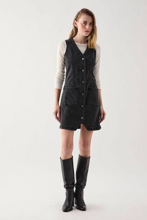 Vestido Mezclilla Negro 13807125001102-0