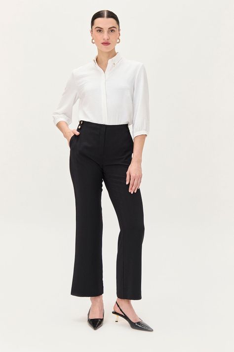 Pantalon Wide Negro Ma Griffe 11002224004102-0
