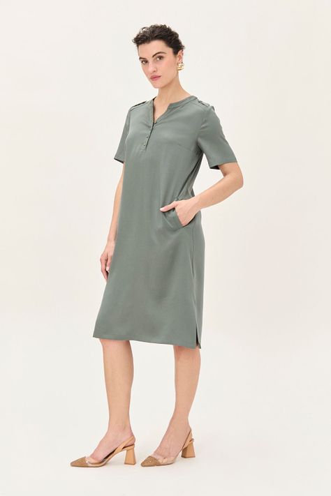 Vestido Tencel Verde Ma Griffe 13002224055107-3