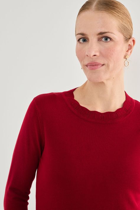 Tejido Cerrado Cuello Alto Rojo 18102125052103-4