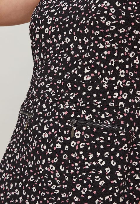Vestido Jumper Animal Print Negro Ash 13107124002102-3