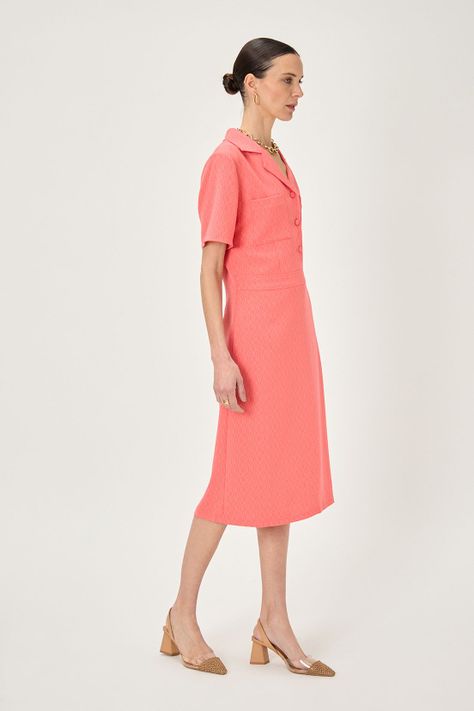 Vestido Bolsillos coral Ma Griffe 13002224054133-3