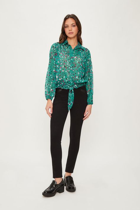 Blusa Fantasia Verde iO 14120124057217-2