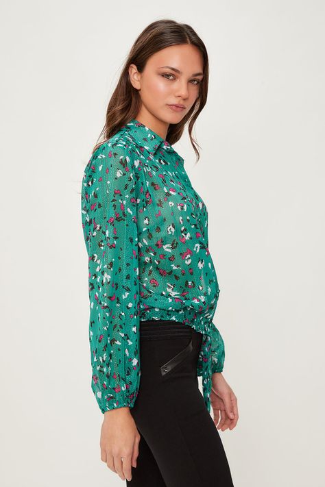 Blusa Fantasia Verde iO 14120124057217-3