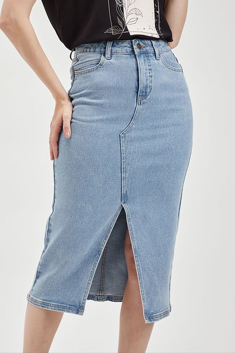 Falda Mezclilla Celeste Ash 12807224001110-1