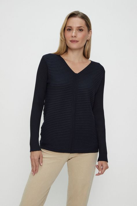 Sweater Liso Azul Ma Griffe 18102224001104-0