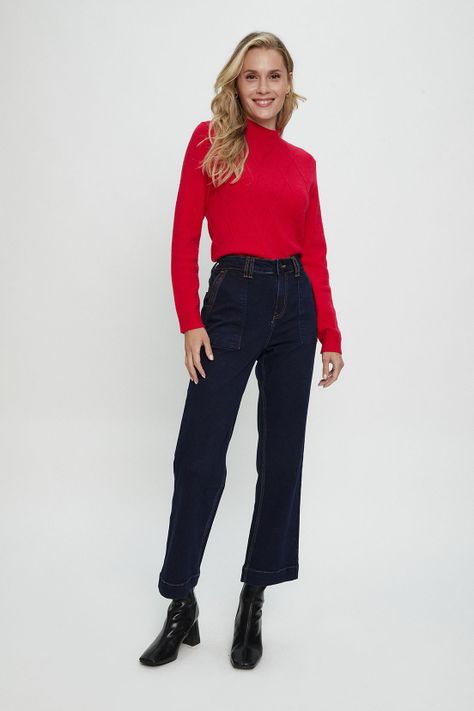 Jeans Liso Azul Ma Griffe 11302224003104-0