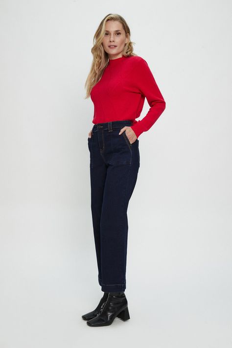 Jeans Liso Azul Ma Griffe 11302224003104-3