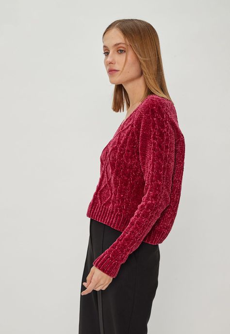 Sweater Liso Burdeo iO 18120124011112-3