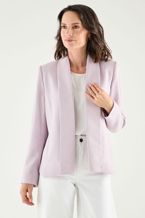 Blazer Solapa Continua Lila Ma Griffe 16002125001211-0