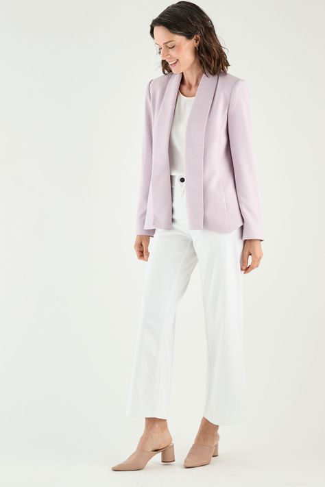 Blazer Solapa Continua Lila Ma Griffe 16002125001211-2