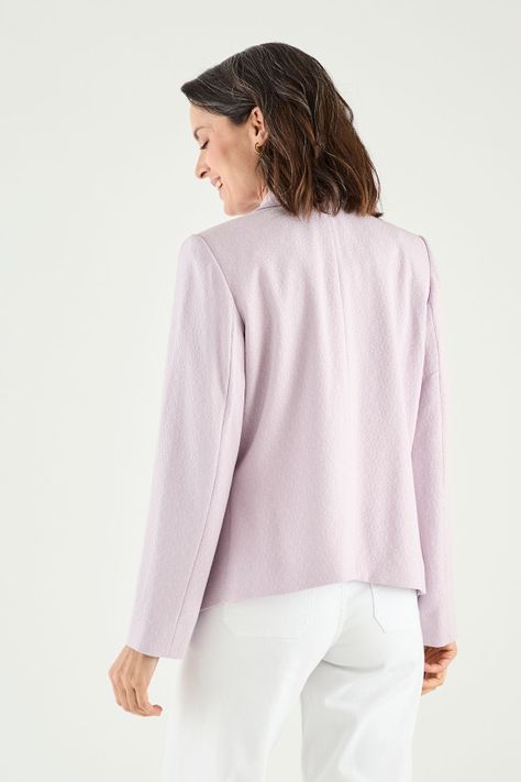 Blazer Solapa Continua Lila Ma Griffe 16002125001211-3