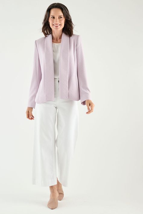 Blazer Solapa Continua Lila Ma Griffe 16002125001211-4