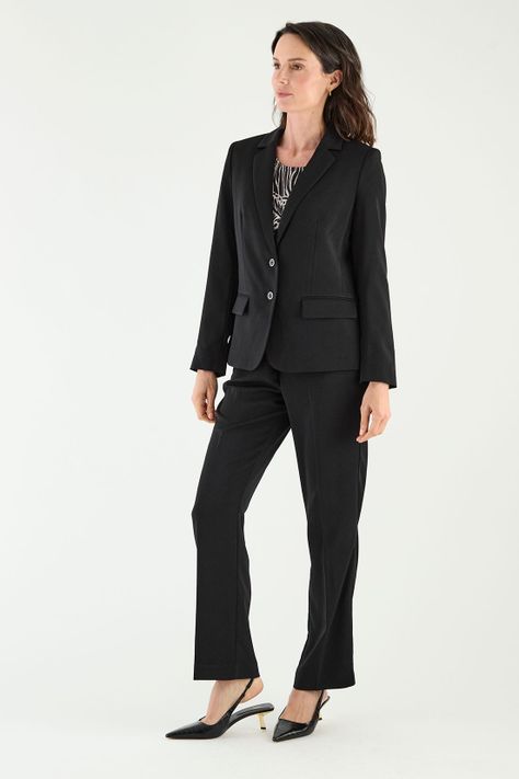 Blazer Dos Botones Negro Ma Griffe 16002125050102-2