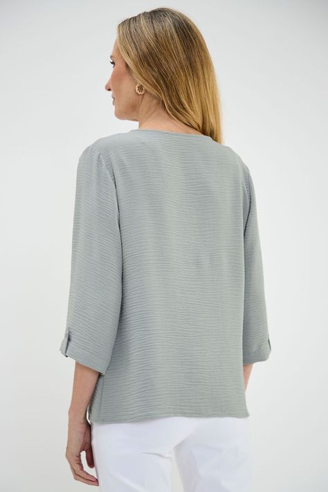 Blusa Escote En V Verde Ma Griffe 14002224007126-3